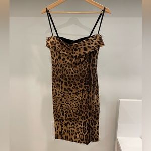 Dolce & Gabbana leopard mini dress